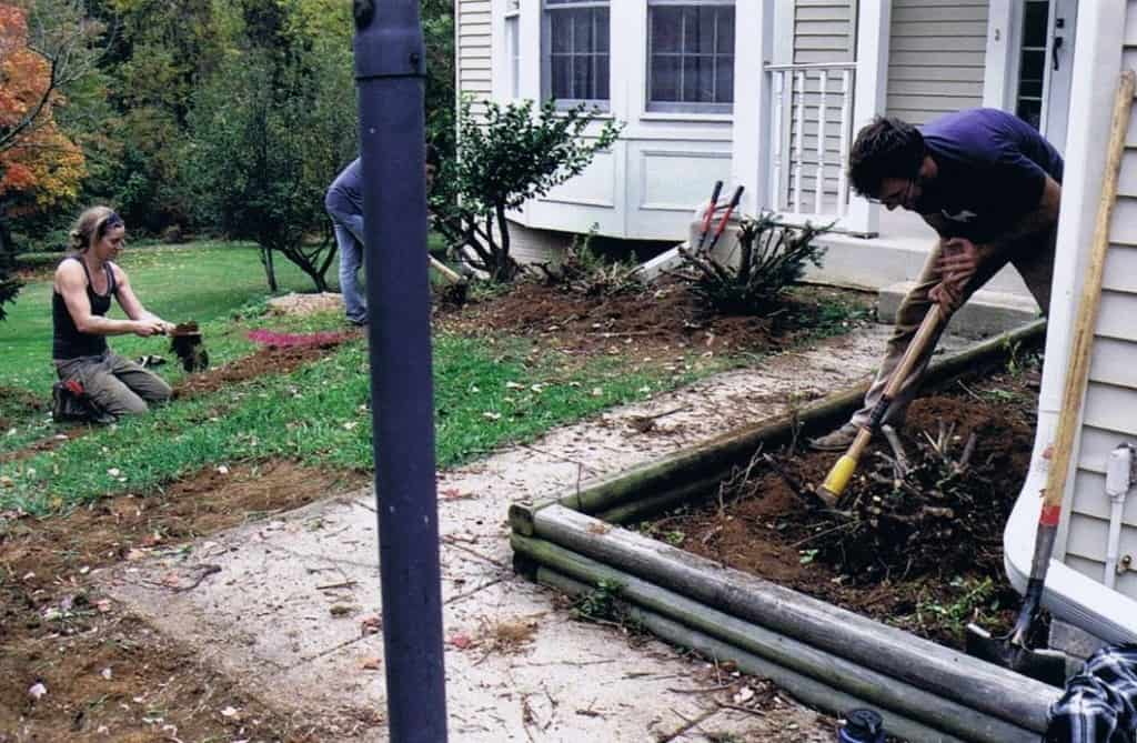 A new wall & garden - before