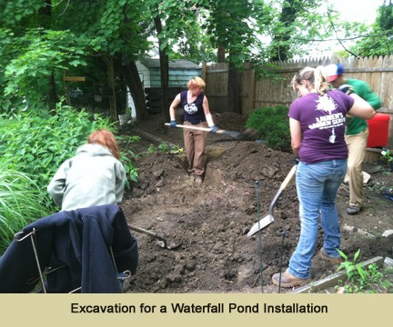 Waterfall Pond Project - Excavation