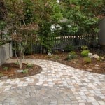paver patio and new garden installation