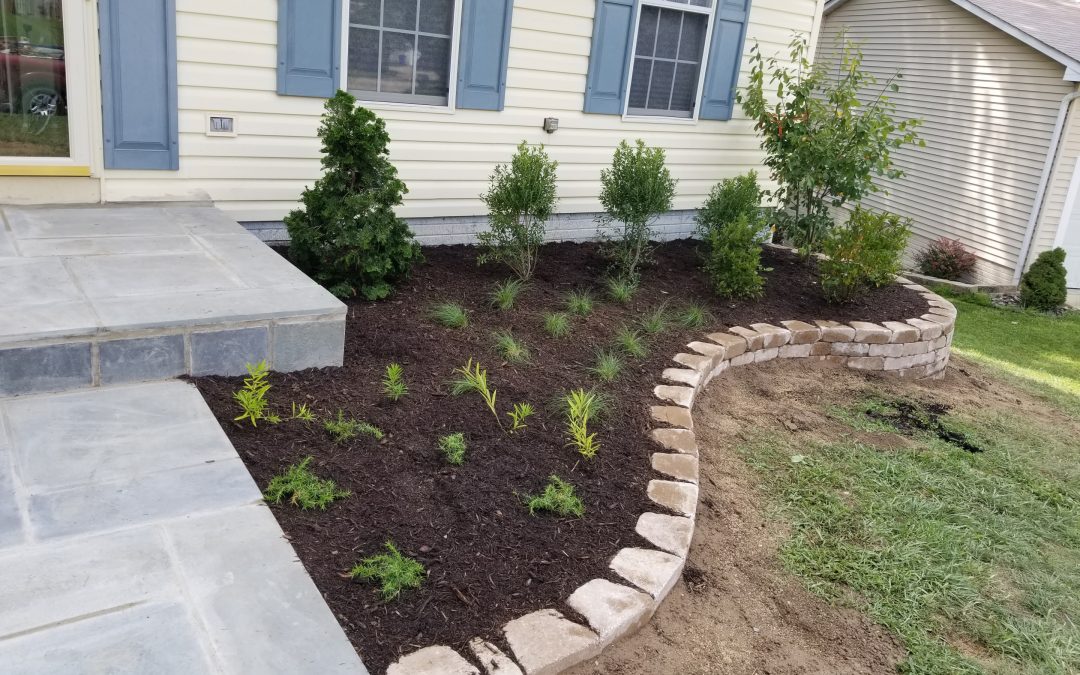 Bluestone Stoop and Retaining Wall