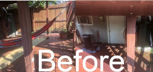 Patio Makeover Before