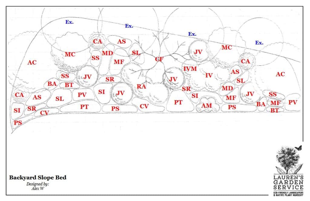 Backyard Slope Bed design by Alex W Backyard Slope Bed design by Alex W